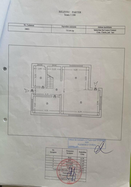 Casa individuala cu teren de 734 mp, Lunca Cetatuii