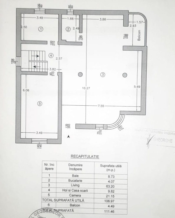 Vila Hlincea D+P+E, 5 camere, 3 bai